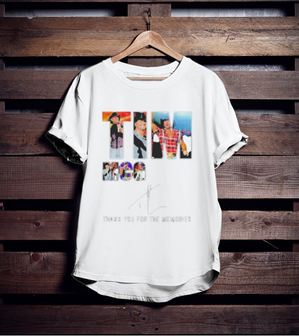 TIM MCGRAW THANK YOU FOR THE MEMORIES SIGNATURE ICONIC STAGE PERFORMANCES T-Shirt