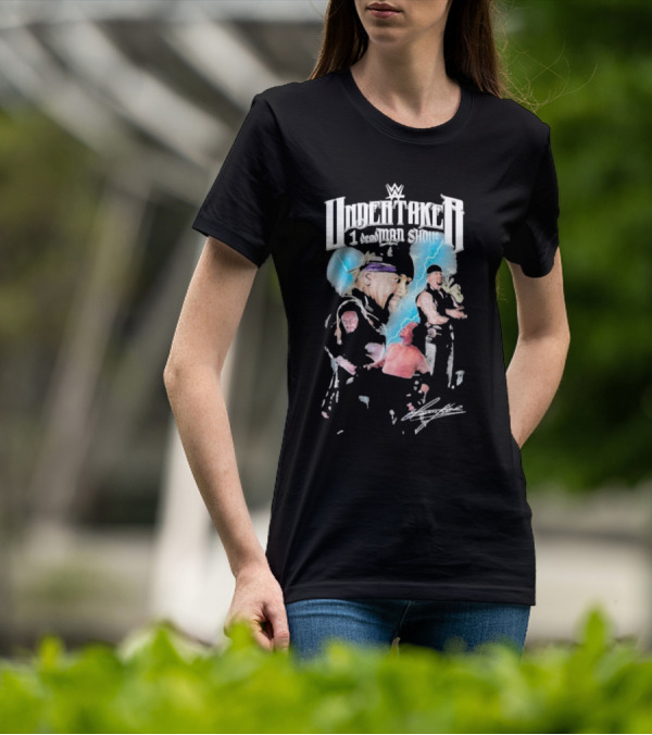 WWE Undertaker 1 Deadman Show Signed Fan Art With Wrestling T-Shirt