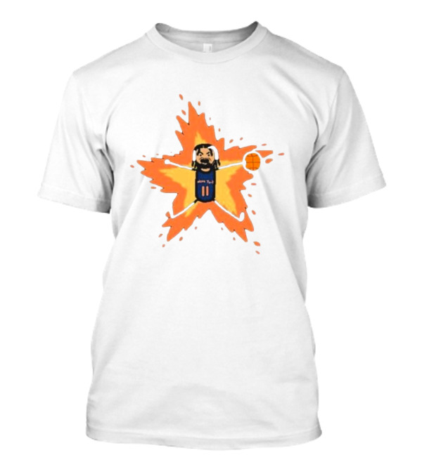 Paint Jalen Brunson Supernova Basketball Star Explosion T-Shirt