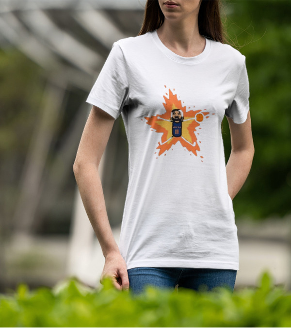 Paint Jalen Brunson Supernova Basketball Star Explosion T-Shirt
