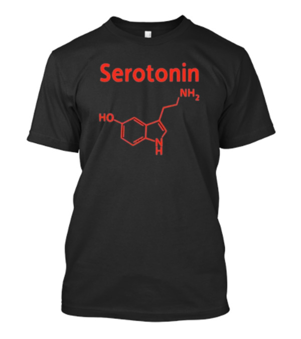 Serotonin Molecule Structure NH2 HO T-Shirt