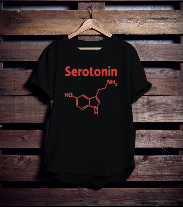 Serotonin Molecule Structure NH2 HO T-Shirt