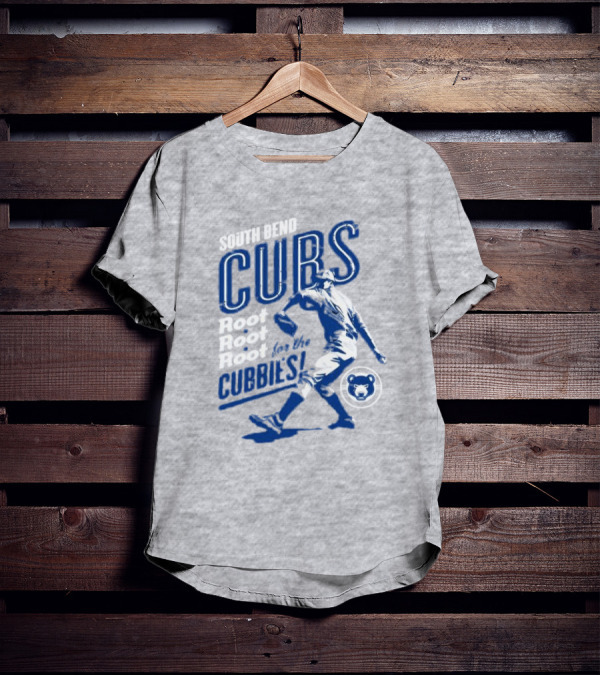 South Bend Cubs Root Root Root For The Cubbies Baseball Player T-Shirt