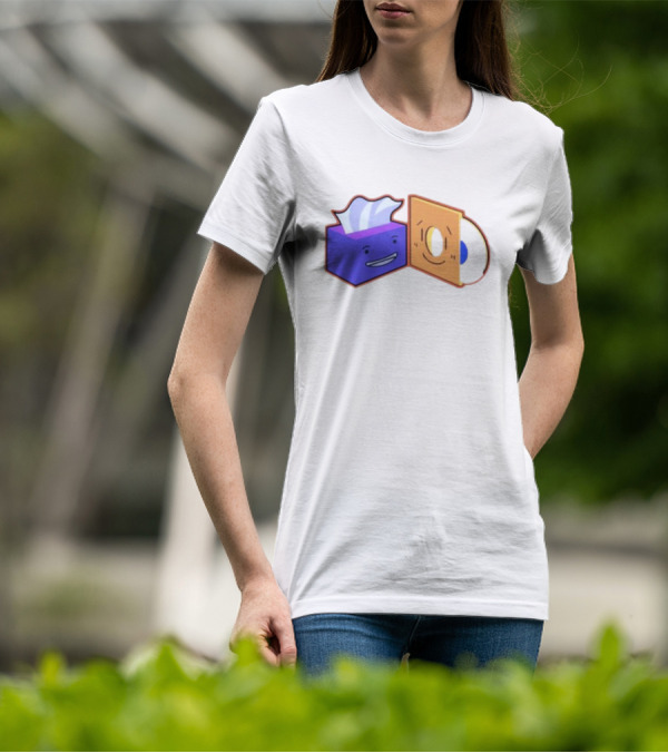 Burner The Strangers Tissue And Vinyl Record Faces T-Shirt