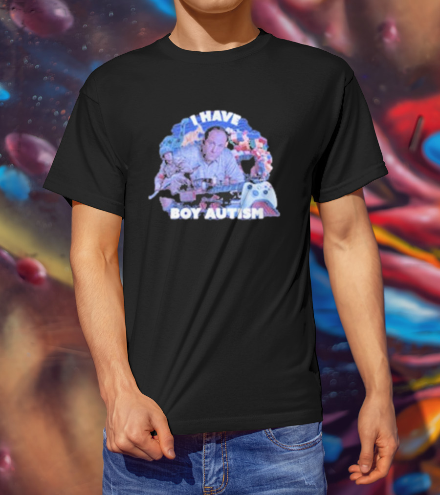I HAVE BOY AUTISM Gaming Blocks And Toys T-Shirt