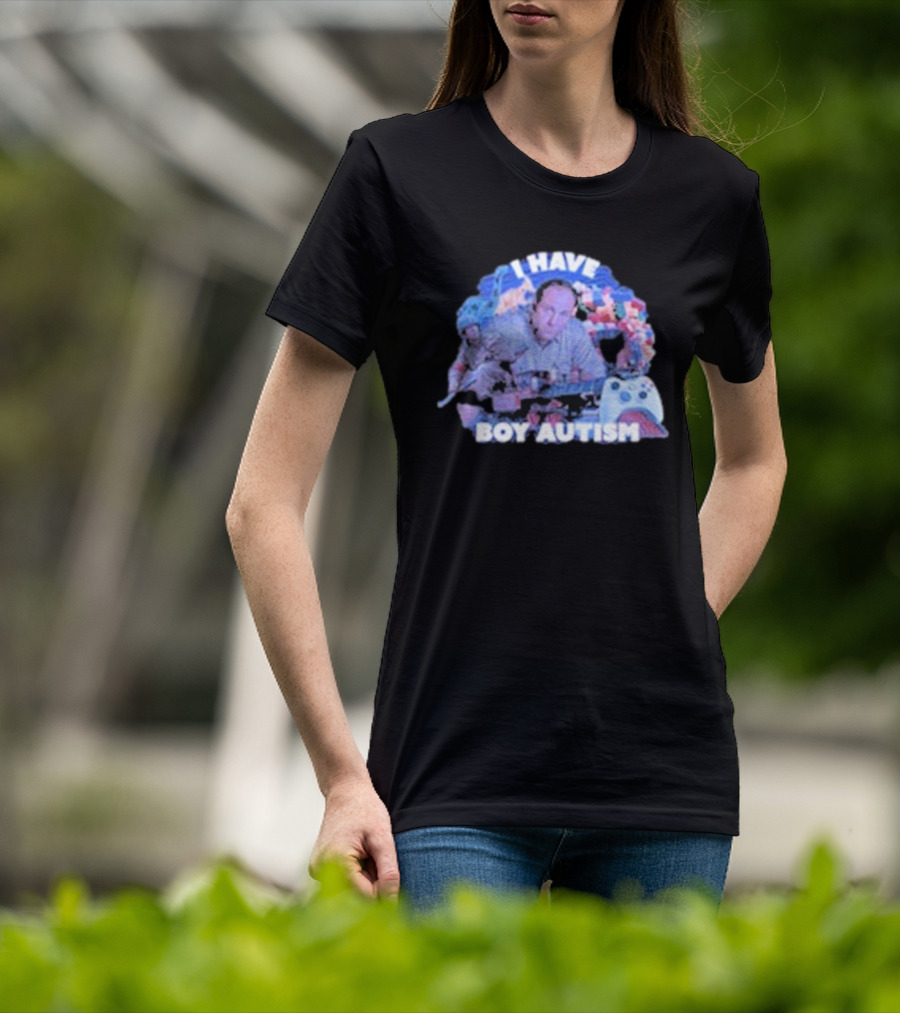 I HAVE BOY AUTISM Gaming Blocks And Toys T-Shirt