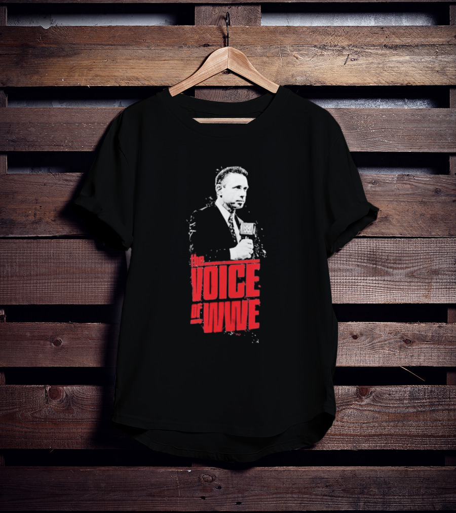 Michael Cole The Voice Of WWE Microphone T-Shirt