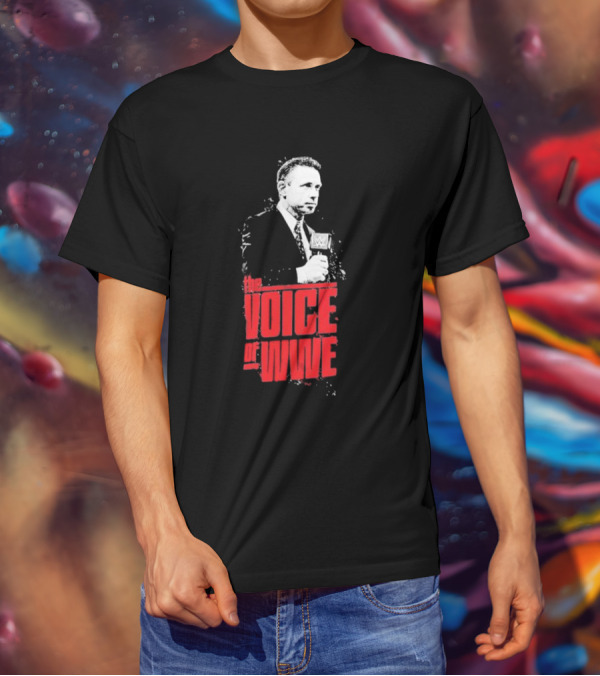 Michael Cole The Voice Of WWE Microphone T-Shirt