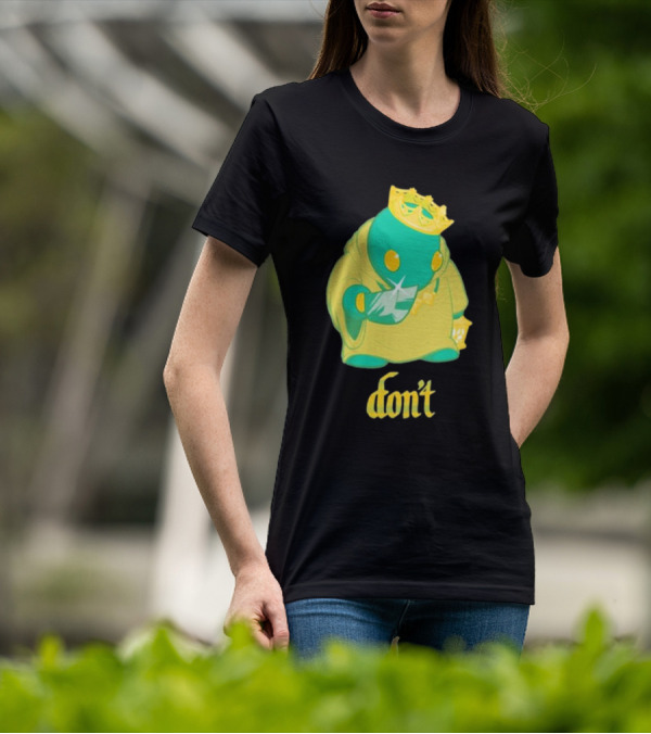 The Yetee King Don’t Green Creature With Crown And Crystal T-Shirt