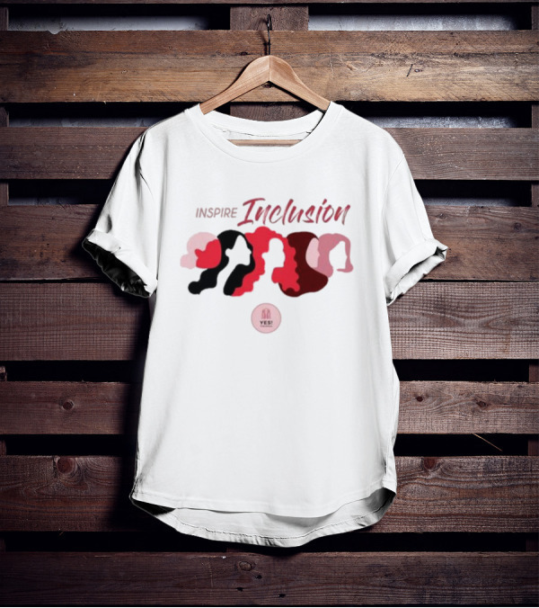 Inspire Inclusion YES Women's History Month T-Shirt