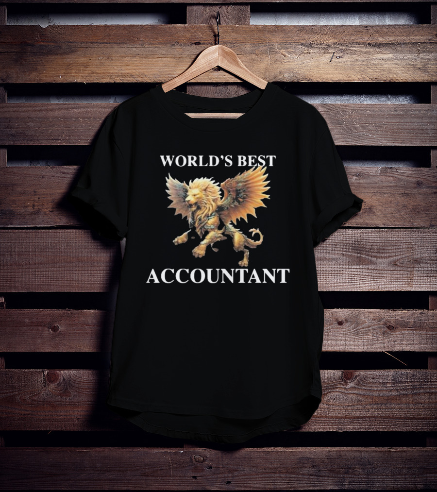 World's Best Accountant Lion With Dragon's Body T-Shirt