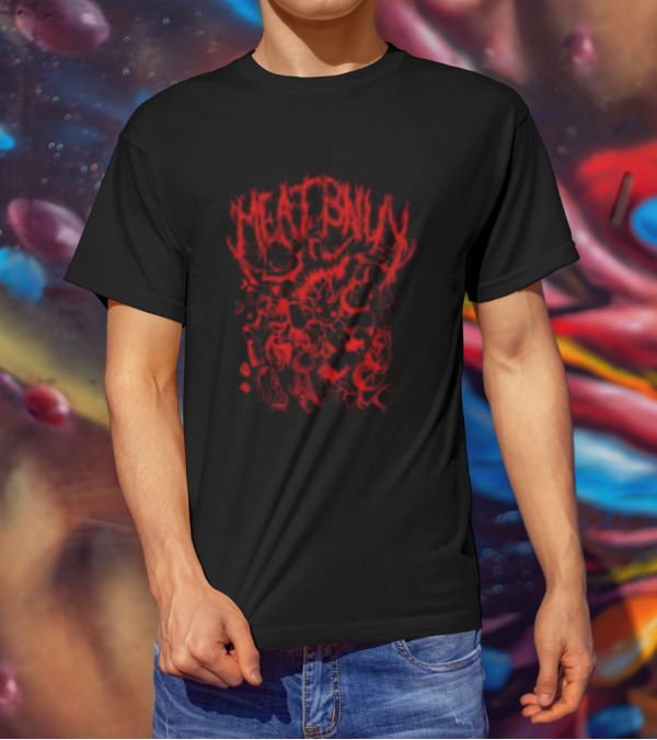MEAT BNUBY Red Distorted T-Shirt