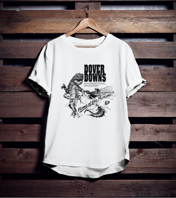 Dover Downs International Speedway Home Of The Monster Roaring Dinosaur And Racing Track T-Shirt