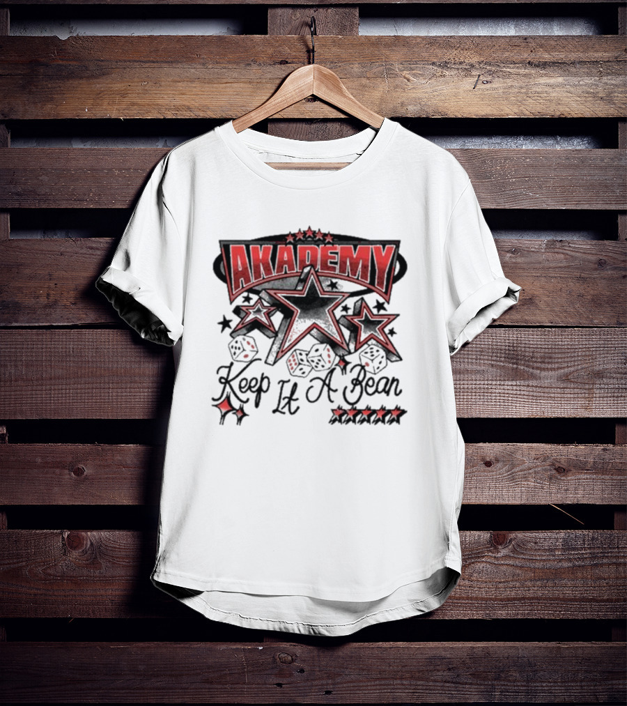 AKADEMY Keep It A Bean Dice And Stars T-Shirt