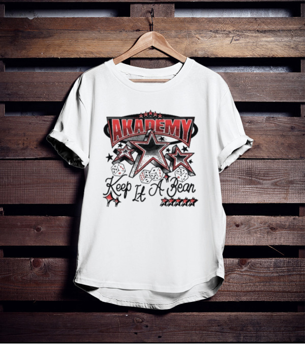 AKADEMY Keep It A Bean Dice And Stars T-Shirt
