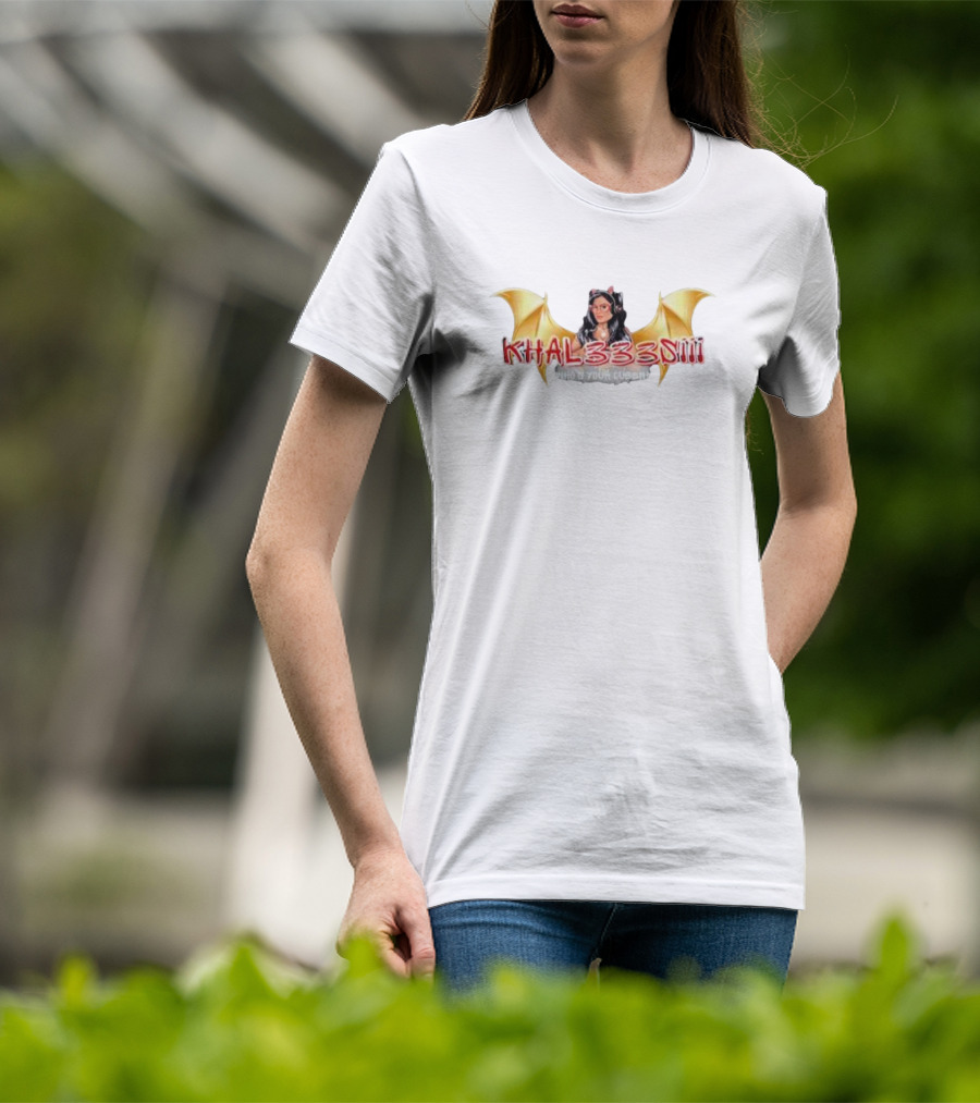 Khal333siii Winged Who's Your Queen T-Shirt
