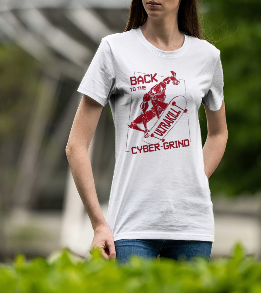 Back To The Ultrakill Cyber Grind Skateboarder De Sports Ultrakill T-Shirt