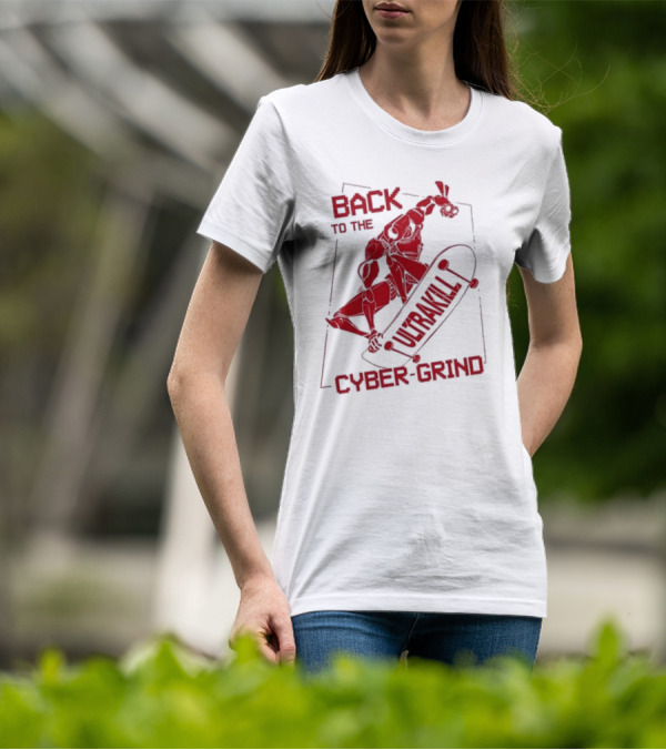 Back To The Ultrakill Cyber Grind Skateboarder De Sports Ultrakill T-Shirt