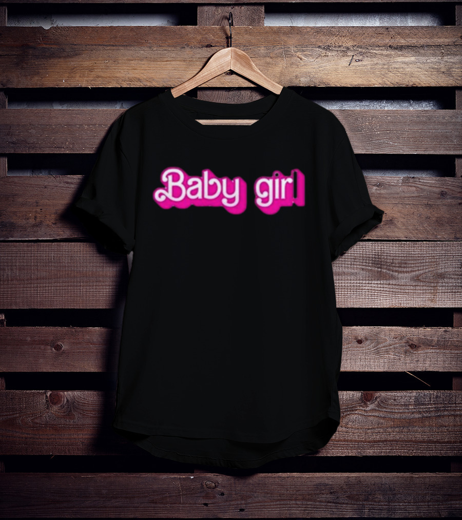 Baby Girl Text Pink T-Shirt