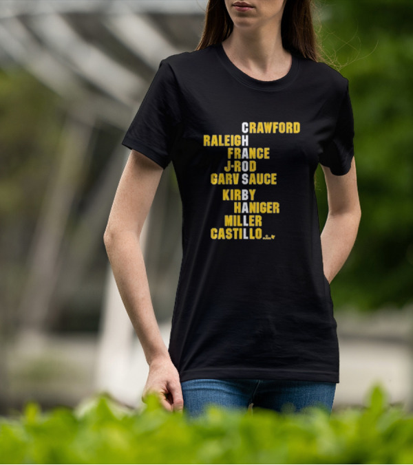 Crawford Raleigh France J-Rod Garv Sauce Kirby Haniger Miller Castillo Chaos Ball Names T-Shirt