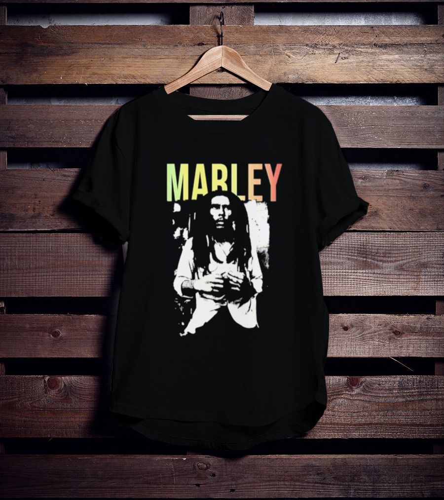 MARLEY Bob Marley Band Iconic Reggae Legend T-Shirt