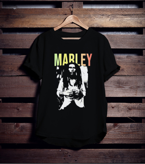 MARLEY Bob Marley Band Iconic Reggae Legend T-Shirt