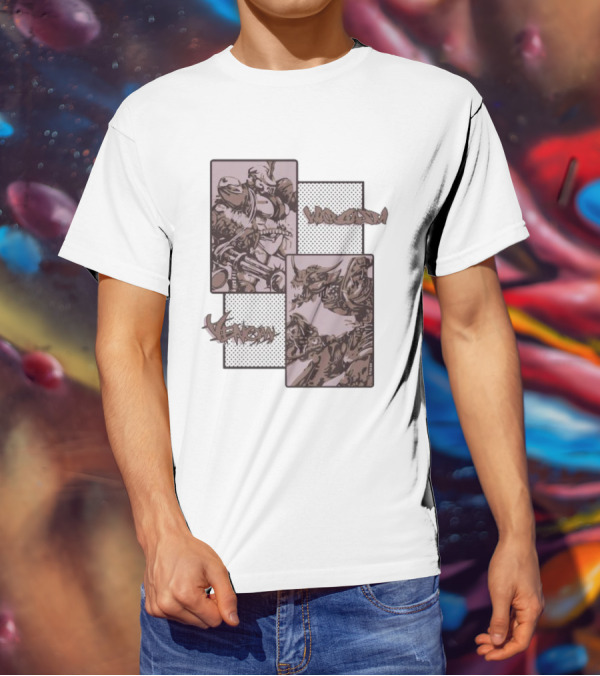 Wargasm Venom Showdown Battle Panels T-Shirt