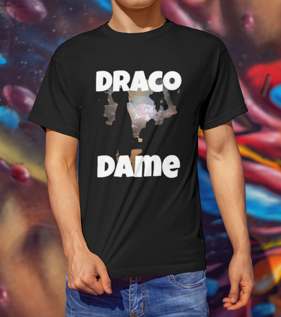 Draco Dame Basketball Arena Silhouette Scene T-Shirt