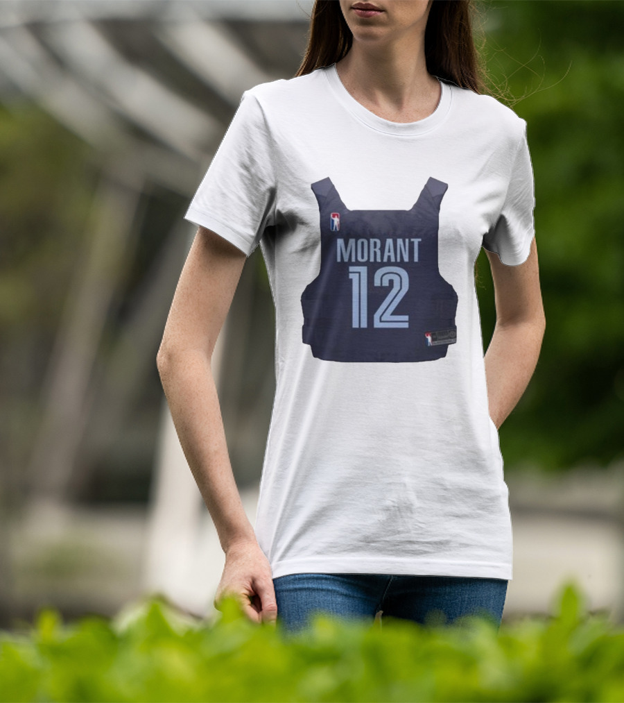 Morant 12 Bulletproof Vest Jersey NBA T-Shirt