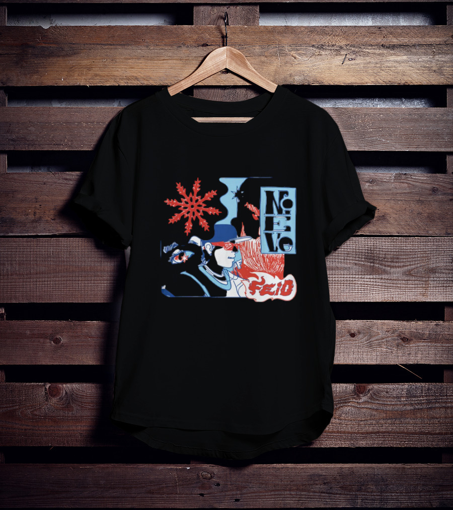 Ferxxo Merch Store Feid Nieve Snowflake Graphic Hip-Hop T-Shirt