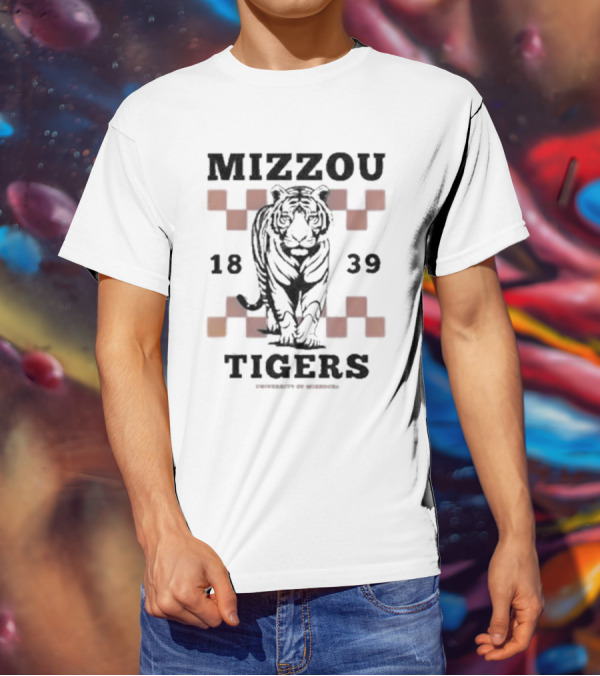 Mizzou Tigers Walking Tiger 1839 University Of Missouri T-Shirt