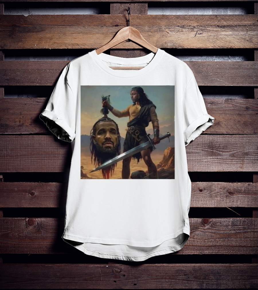 Hermainem Kendrick Holding Drake’s Head In Epic Scene T-Shirt
