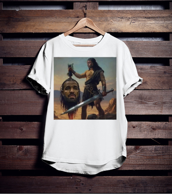 Hermainem Kendrick Holding Drake’s Head In Epic Scene T-Shirt