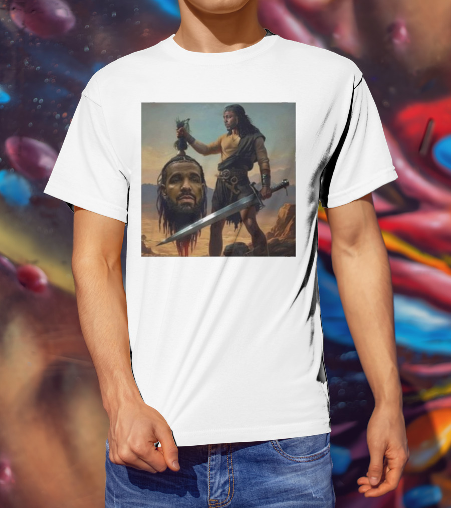 Hermainem Kendrick Holding Drake’s Head In Epic Scene T-Shirt