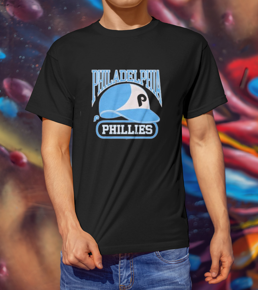Philadelphia Phillies Blue Helmet Logo T-Shirt