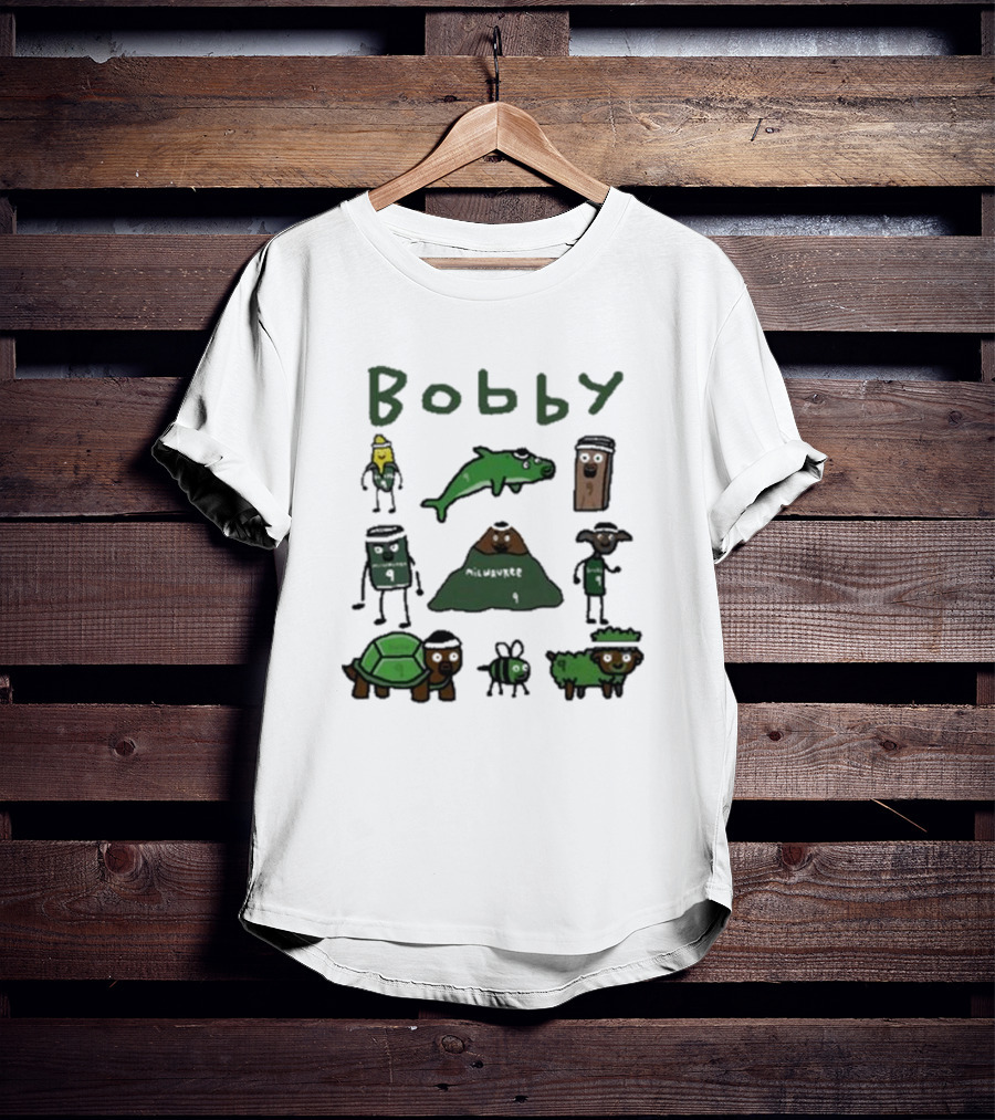 Bobby Milwaukee Nine Characters With Animals And Mountain T-Shirt