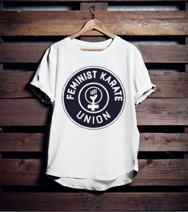 Feminist Karate Union Symbol With Raised Fist T-Shirt
