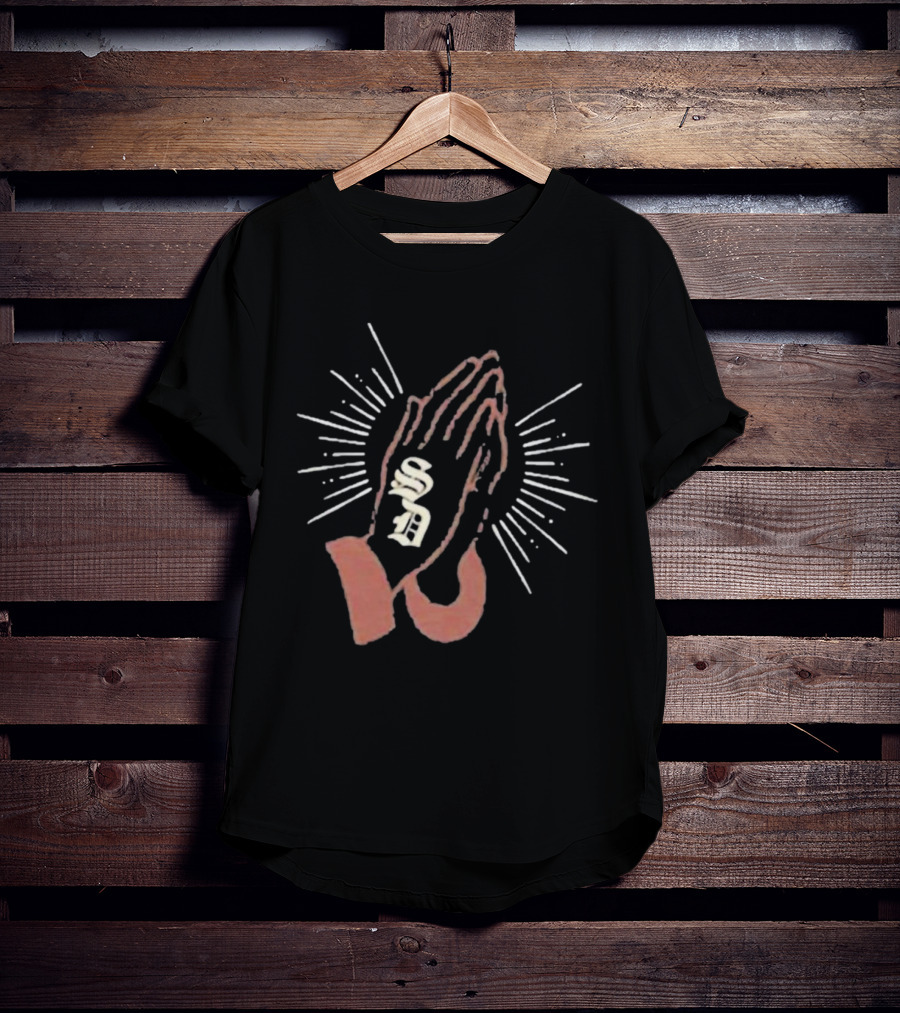 Keep The Faith San Diego Friars Baseball Club 1969 Praying Hands SD T-Shirt