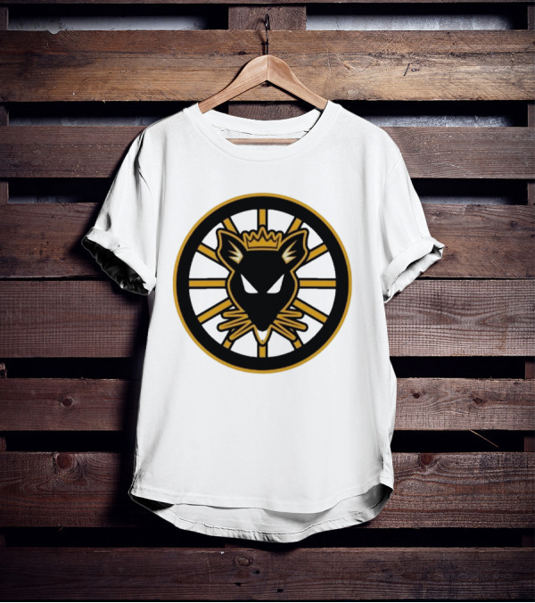 Rat Kings Emblem Circular Rat Head With Crown T-Shirt