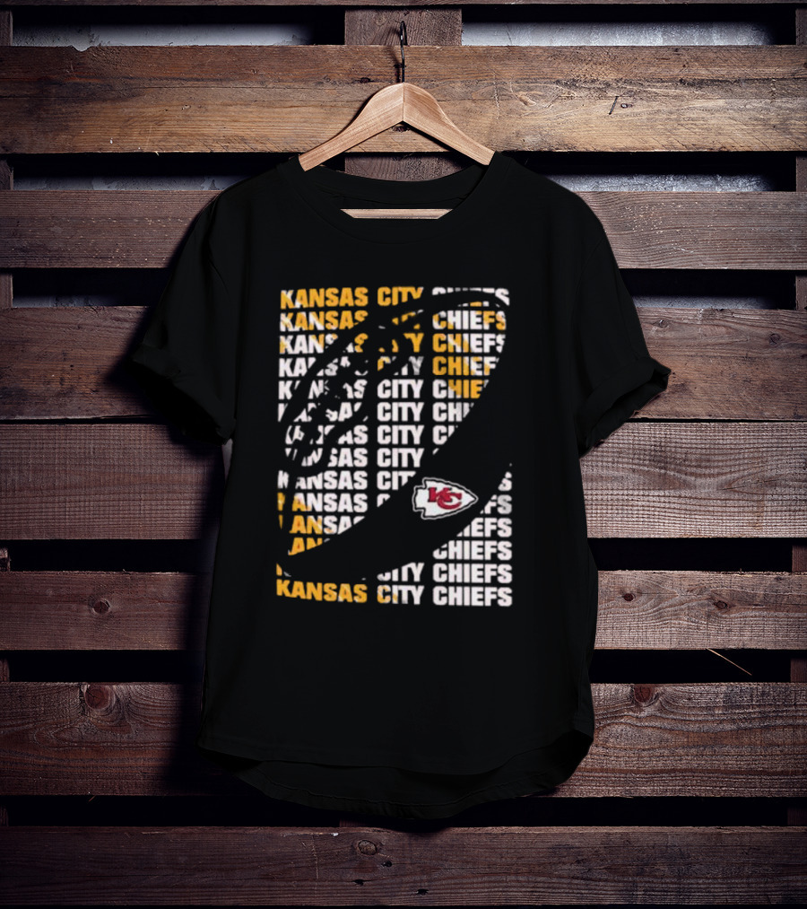 Kansas City Chiefs Youth Box Football KC Logo T-Shirt