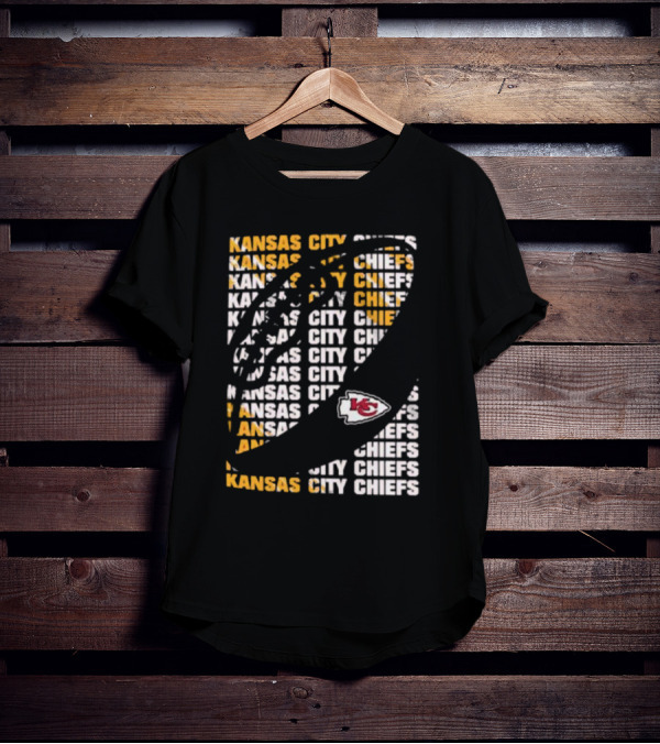 Kansas City Chiefs Youth Box Football KC Logo T-Shirt
