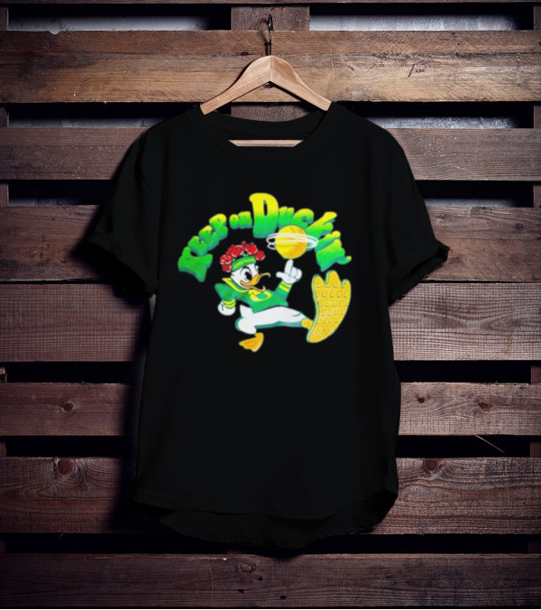 Keep On Duckin' Oregon Ducks Mascot Basketball Dunk T-Shirt