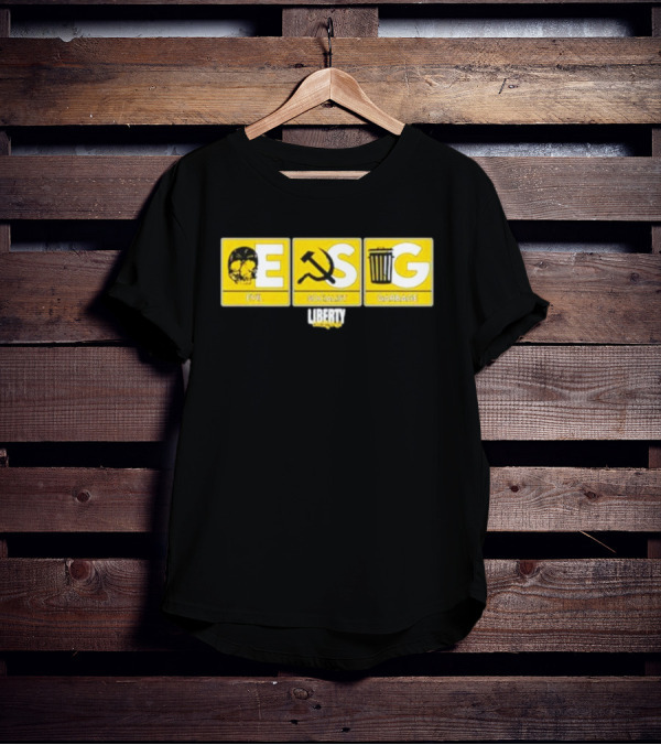 Liberty Lockdown Evil Socialist Garbage Skull Hammer Sickle Trash Can T-Shirt