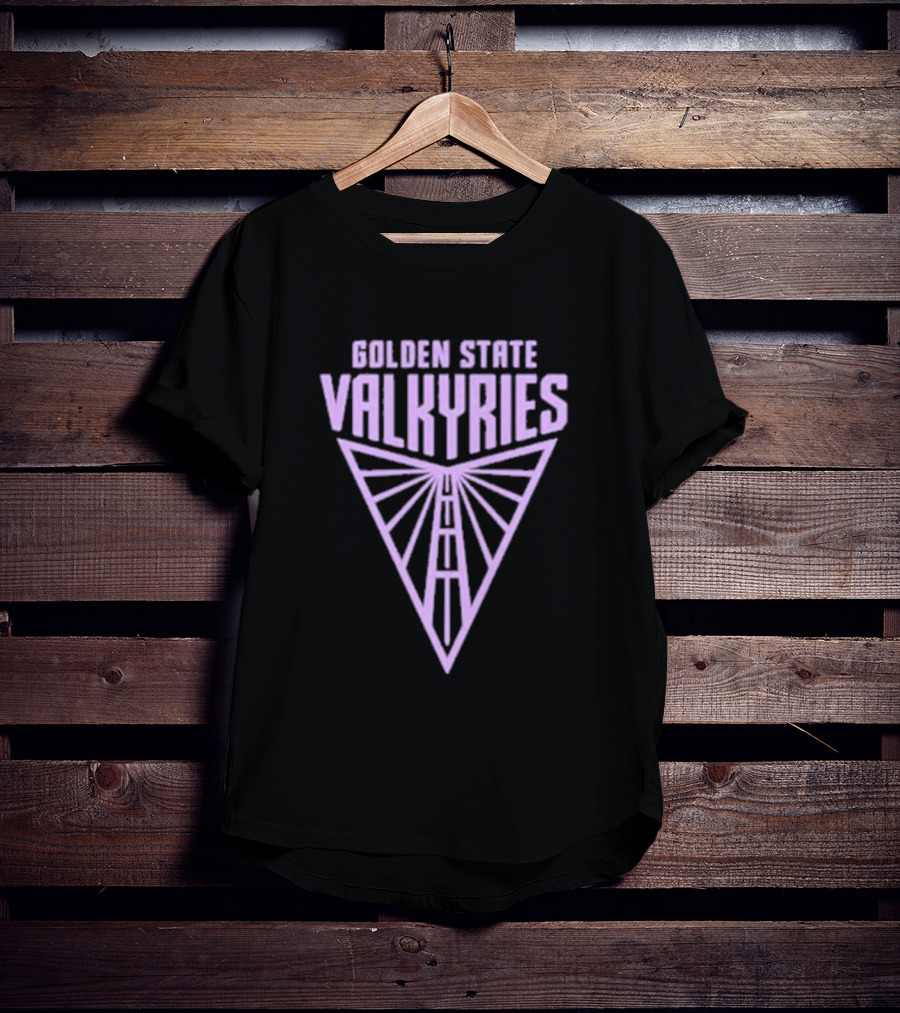 Golden State Valkyries Symbolic Emblem With Geometric T-Shirt
