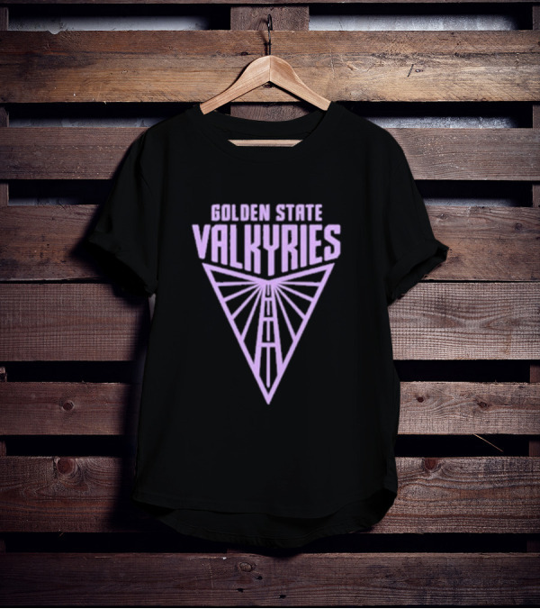Golden State Valkyries Symbolic Emblem With Geometric T-Shirt