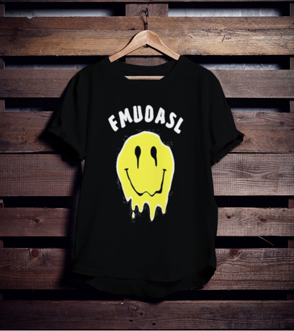 FMUOASL Dripping Smiley Face T-Shirt