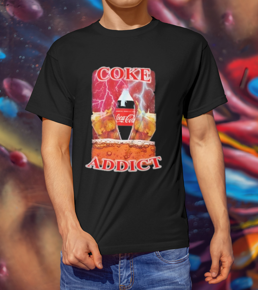 Coke Addict Orbital Clothing Coca-Cola Lightning Bubbles T-Shirt
