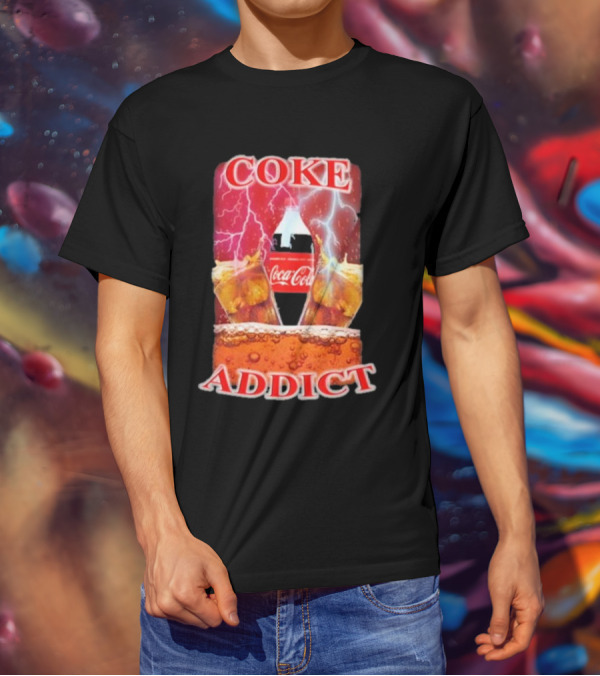 Coke Addict Orbital Clothing Coca-Cola Lightning Bubbles T-Shirt