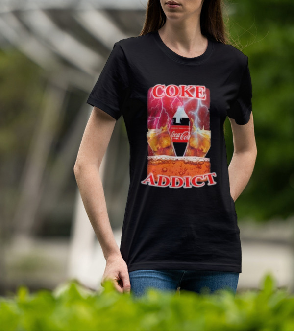 Coke Addict Orbital Clothing Coca-Cola Lightning Bubbles T-Shirt