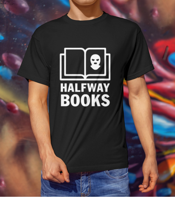 Shea Serrano Halfway Books Open Book Mask T-Shirt